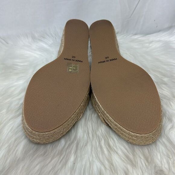 Jeffrey Campbell Sunlit Natural Raffia Platform Wedge Sandals Sz EU 40/US 9.5 - Picture 7 of 7